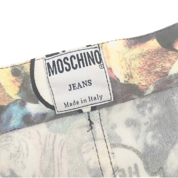 VHTF: new Vintage Moschino ©1995 ☻ Whimsical Animal Print Mini Skirt ☻︎ Help SOS - Picture 8 of 14